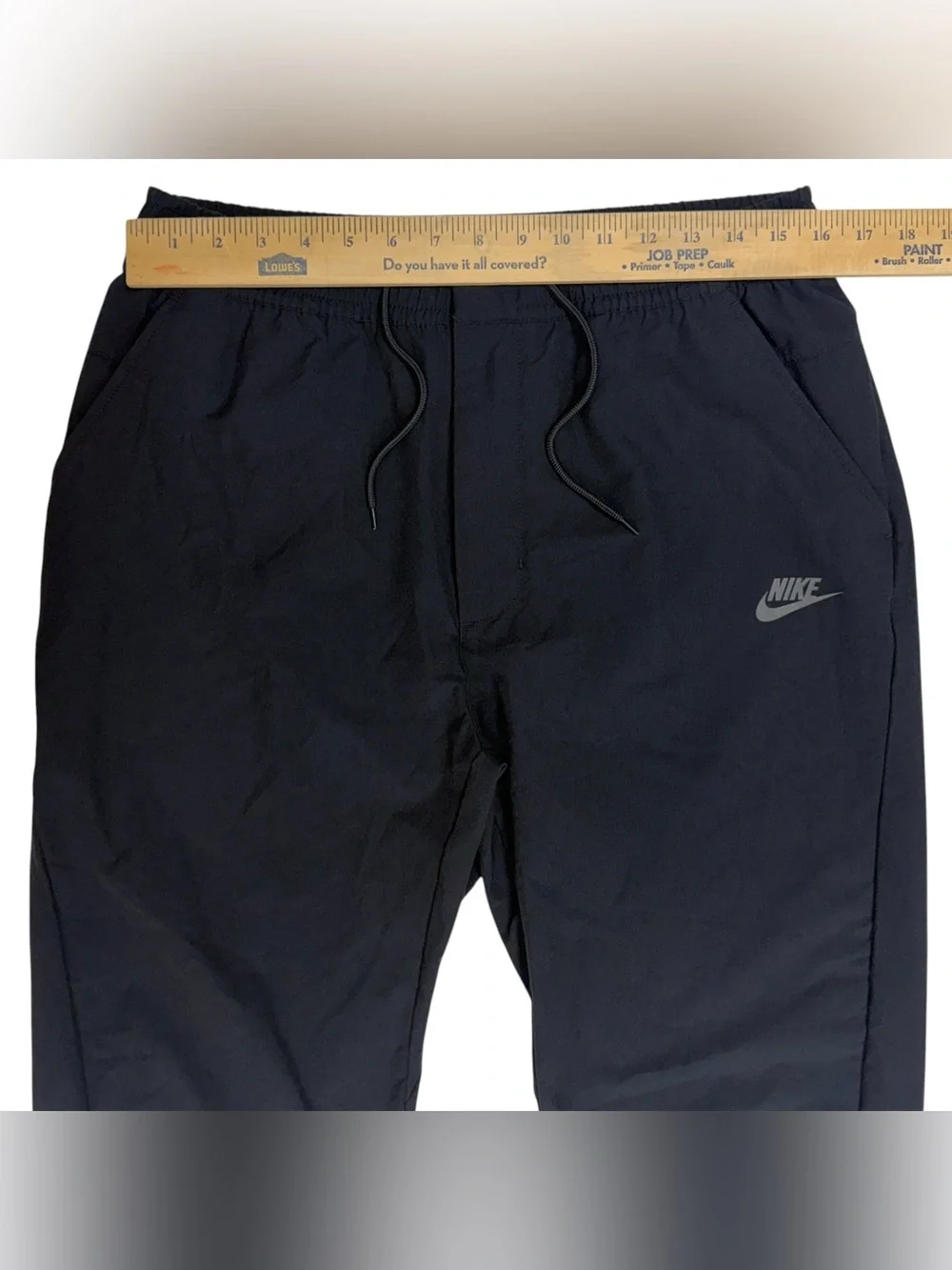 Nike Club Woven Tapered Pants Mens Large Black Tech Athletic Track Sportswear